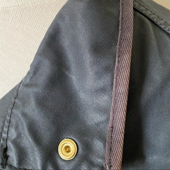 J. Crew Jacket Black Waxed Cotton Downtown Field Jacket, XS - Picture 10 of 16